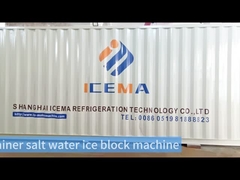 Vitrine efficace et fiable de la machine à glace en blocs de conteneurs de 6 tonnes