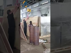 La machine est emballée et prête à être expédiée à l'usine du client