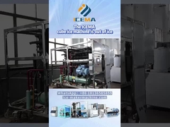 Site de mise en service des machines à glace à granulés industrielles