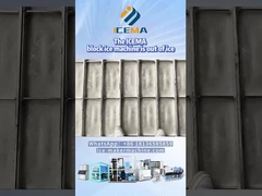 Site de mise en service de la machine à glace à bloc industriel