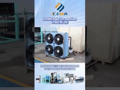 Dégivrage en cours sur une machine à glace en flocons