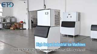 Solutions de machines à glace industrielles Machine à glaçons en tube à haut rendement