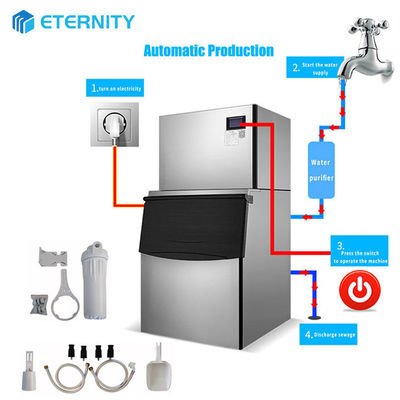 Les machines à glace commerciales Ice Cube d'une capacité quotidienne de 900 kg sont utilisées dans l'industrie de la restauration, les hôtels, les bars, les transports