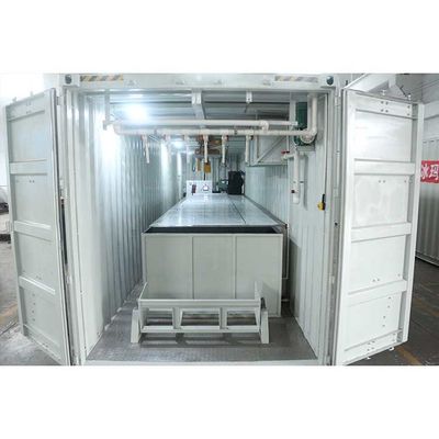 Machine à glace automatique de conteneur 220V 380V 410V 415V 440V 460V pour la pêche sur glace de vente de fruits de mer frais