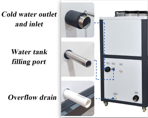 Refroidissement à l'air commercial à basse température 3HP de refroidisseur d'eau froide