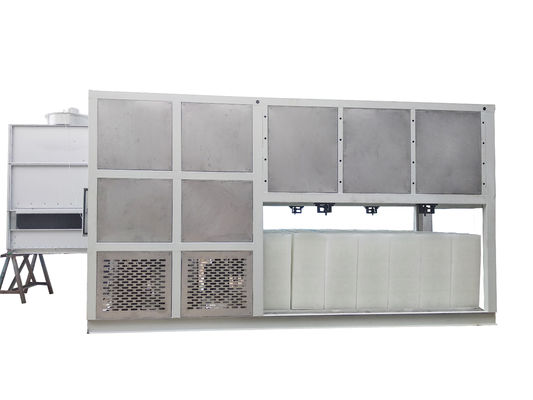 Petit refroidissement par l'eau de refroidissement direct d'air de la machine à glace 5t 380V de bloc