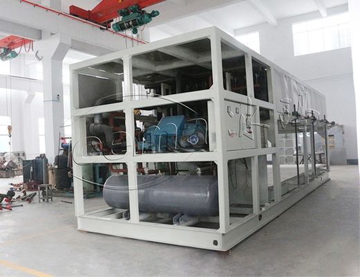 Eau douce de refroidissement directe de machine à glace de bloc de R22 R404A 10 tonnes d'industrielle