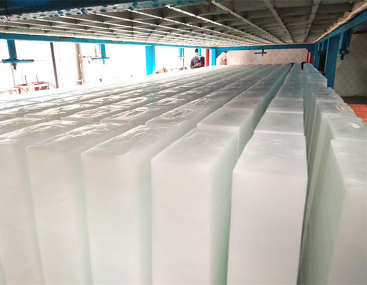 Eau douce de refroidissement directe de machine à glace de bloc de R22 R404A 10 tonnes d'industrielle