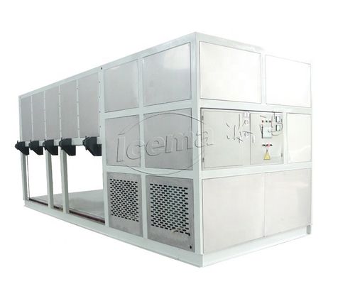 Eau douce de refroidissement directe de machine à glace de bloc de R22 R404A 10 tonnes d'industrielle