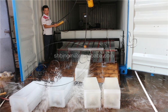 Machine à glace en bloc de réfrigération à saumure 10T 380V 3P
