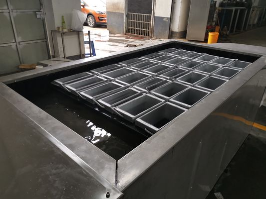 Eau salée industrielle de machine à glace de bloc de réfrigération de la saumure 2T/24H pour l'usine de glace/entreposage au froid/refroidissement/frais