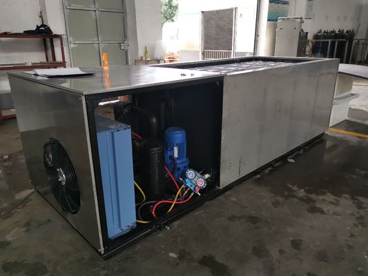 Eau salée industrielle de machine à glace de bloc de réfrigération de la saumure 2T/24H pour l'usine de glace/entreposage au froid/refroidissement/frais
