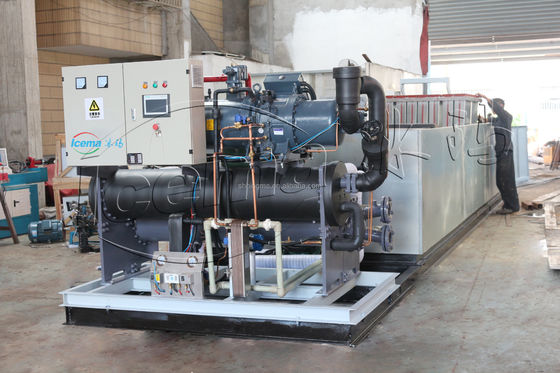 Bloc de glace industriel de type saumure de 10 tonnes faisant la machine 380V
