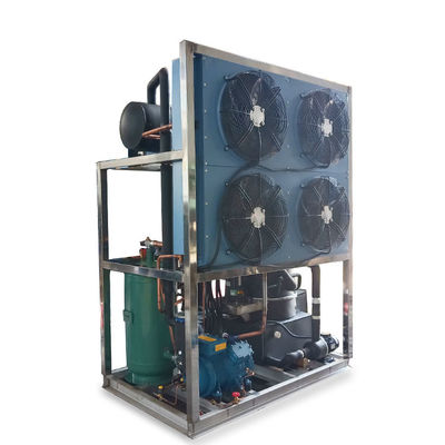 Tube de machine à glace 8T avec évaporateur en acier inoxydable 8000kg