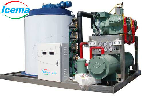 Produits de vente chaude eau douce glace en flocons machine de fabrication de glace et transparent