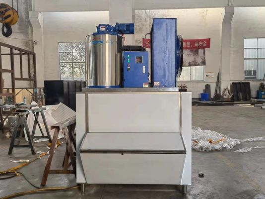 Machine à glace en flocons d'eau douce 2T 380V/220V avec stockage de glace