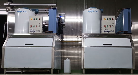 Machine à glace en flocons d'eau douce 2T 380V/220V avec stockage de glace