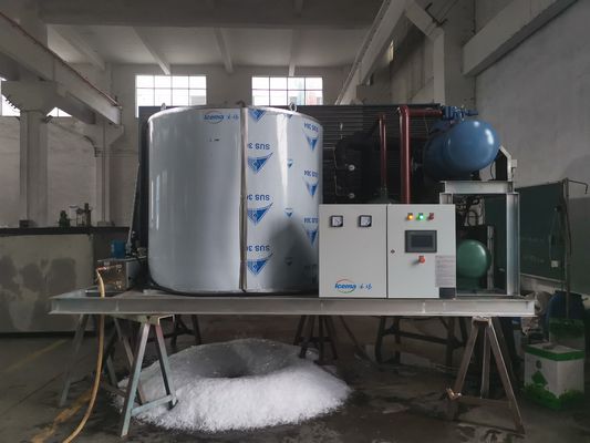 Refroidissement direct de la machine à glace en flocons d'eau douce de 20 tonnes