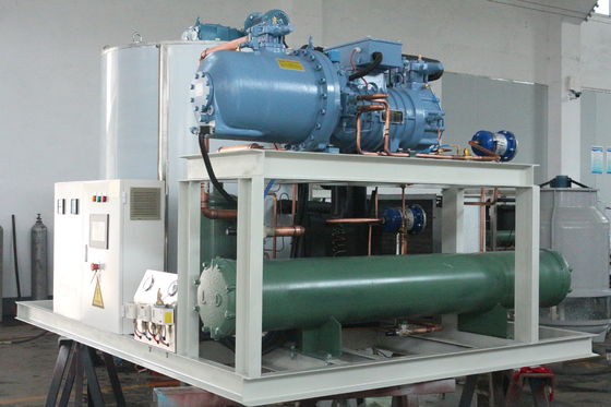 Refroidissement direct de la machine à glace en flocons d'eau douce de 20 tonnes