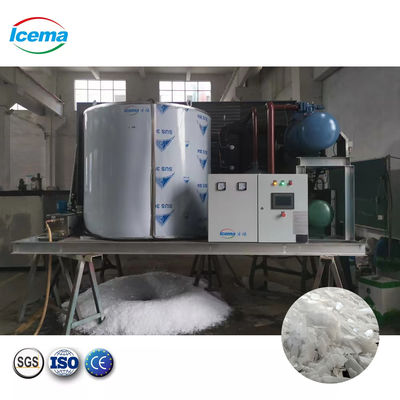Machine à glace industrielle en flocons d'eau douce de 20 tonnes 220V
