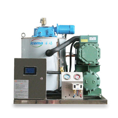 10T/24H eau de mer machine à glace en flocons fabricant de glace industriel commercial installé sur navire