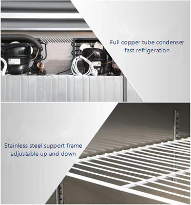 1350L réfrigérateur commercial / congélateur de cuisine / réfrigérateur ultra-grande capacité personnalisé pour restaurant