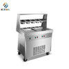 Doubles casseroles de machine commerciale de Fried Ice Cream Roll Maker