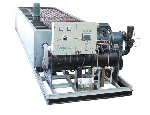 Machine professionnelle de fabrication de blocs de glace avec fonctionnement automatique et 5 tonnes de production quotidienne