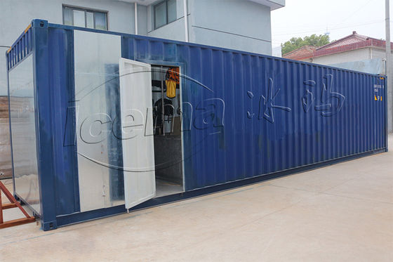 Immeuble de glaçage en bloc en conteneurs à refroidissement direct ICEMA Emerson 3 tonnes