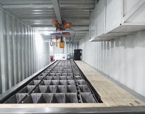 2000 kg machine à glace à bloc de conteneur refroidie à l'air pour une productivité élevée et compétitive