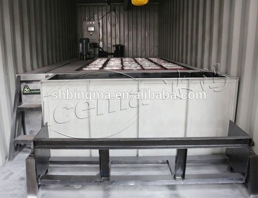 2000 kg machine à glace à bloc de conteneur refroidie à l'air pour une productivité élevée et compétitive