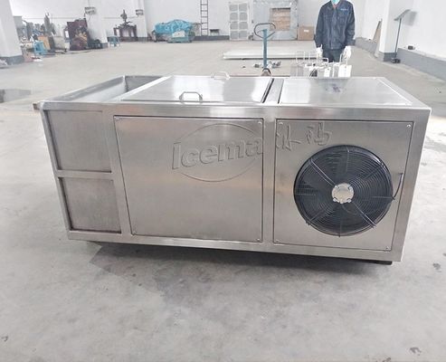 Mini usine de glace 1 tonne Compact Bloc de glace machine avec des composants électriques Schneider
