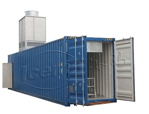 Bon prix RefComp Compresseur 31.25KW 8T Container Bloc de glace machine amovible pour le port et le quai en ligne