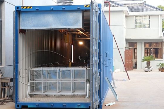 RefComp Compresseur 31.25KW 8T Container Bloc de glace machine amovible pour le port et le quai