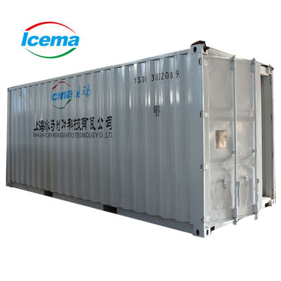6400*2250*2500 Container Block Ice Machine avec autre capacité de stockage de glace dans les ports et les quais