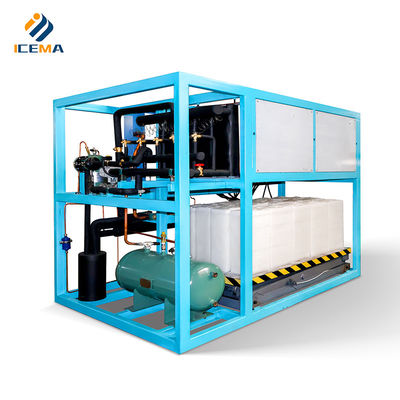 Production industrielle de glace 400 kg machine de glaçage en acier inoxydable avec refroidissement direct