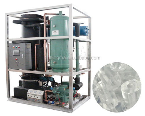 Bon prix Machine à glace à tubes en acier inoxydable professionnel de 25 tonnes pour applications industrielles en ligne