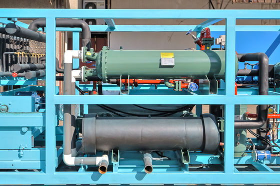 Refroidissement par air/eau 20 tonnes Bloc de glace machine de fabrication de glace industrielle sur mesure 85,5KW