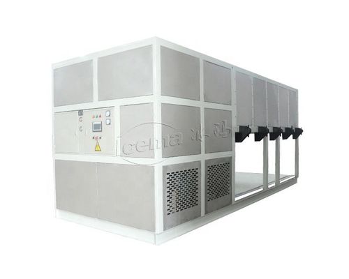 Bon prix 10T/24H machine à glace industrielle avec refroidissement direct et réfrigérant R404A/R22 en ligne