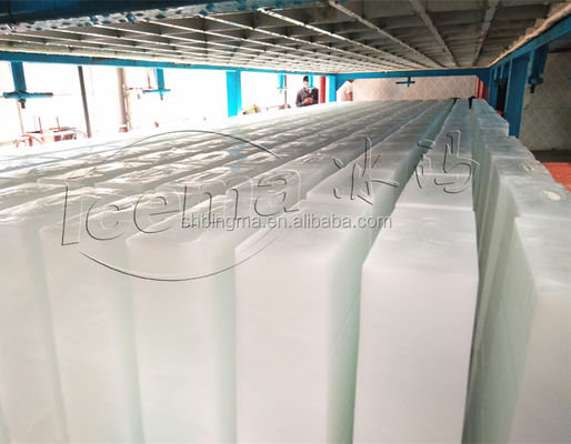 10T/24H machine à glace industrielle avec refroidissement direct et réfrigérant R404A/R22