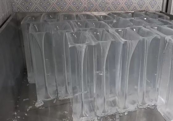 10T/24H machine à glace industrielle avec refroidissement direct et réfrigérant R404A/R22