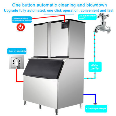 Vente à chaud 1000 kg de sortie Commercial portable glacière pour usage domestique