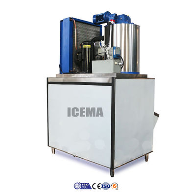 Bon prix Machine de glaçage à flocons de 1 tonne à 2 tonnes à refroidissement par air / refroidissement par eau en ligne