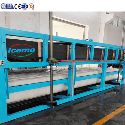 Capacité de refroidissement de 85 kW 12000 KG Machine de fabrication de blocs de glace industriels pour les besoins des clients