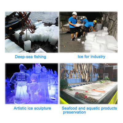 Fabricant automatique ICEMA 2T de machines de blocage de glace pour l'industrie Autres capacités de stockage de glace