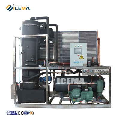 Bon prix Machine de fabrication de tubes de glace 8T entièrement automatique ICEMA avec capacité de stockage de glace personnalisée en ligne