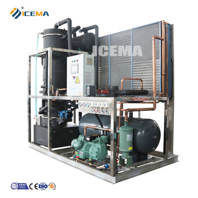 Machine de fabrication de tubes de glace 8T entièrement automatique ICEMA avec capacité de stockage de glace personnalisée