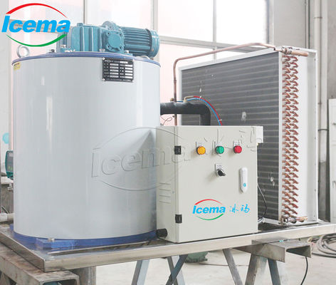 Compact Bitzer Compressor Bloc de glace / machine à faire de la glace en flocons / fabricant de glace pour le commerce