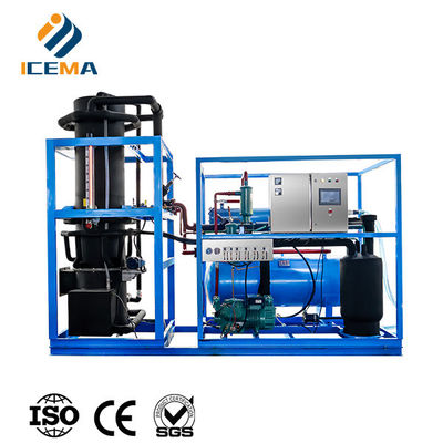 Machine de fabrication de glace à tubes ICEMA Production quotidienne personnalisable 1T-30T Convient pour la vente de glaces Barres de glace Les hôtels peuvent être fournis avec machine d'emballage Sacs de glace