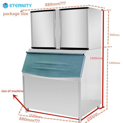 acheter Type de refroidissement à l'air Machine à glaçons commerciaux offrant une capacité quotidienne de 900 kg 24 heures Le réfrigérant R404a online manufacture